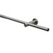 GARDINIA gordijnroedeset Sol, 1-rail, complete stijlset incl. bevestigingsmateriaal, uitschuifbare gordijnroede, Ø 16/19 mm, 120-210 cm, metaal, rvs-look