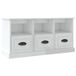 vidaXL TV-meubel 100x35x50 cm bewerkt hout hoogglans wit