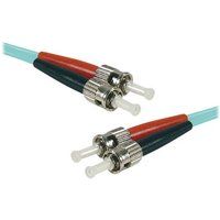 Inspanningis Connect - ST/UPC naar ST/UPC Glasvezelkabel - 10m - Duplex OM3 Aqua