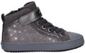 Geox Kalispera Hoge Sneakers Grijs Textiel/Rubber/Synthetisch EU 24 Vrouw