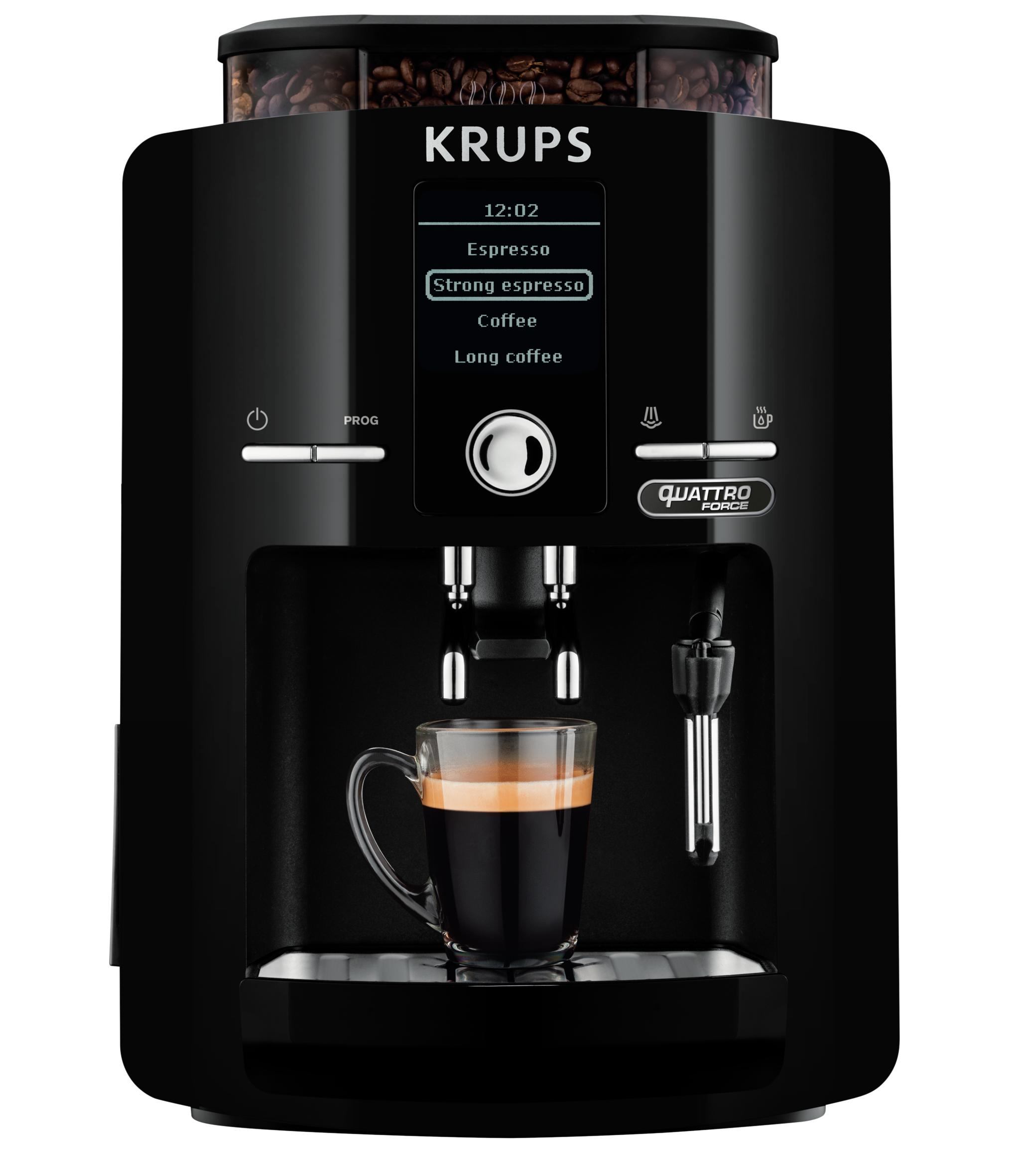Krups Volautomatische espressomachine One-Touch-Cappuccino Latt&#39;Espress RVS EA82FO