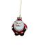 Père Noël Boule de Noël en verre 7cm rouge 1 pièce