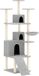vidaXL Kattenmeubel met Sisal Krabpalen 175 cm Lichtgrijs