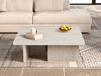 Roleno Table basse 120 cm travertin beige