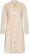 Pastunette - Nachthemd - Softness - Doorknoop - Velours Fleece - Beige/Wit - Gestreept - Maat 40