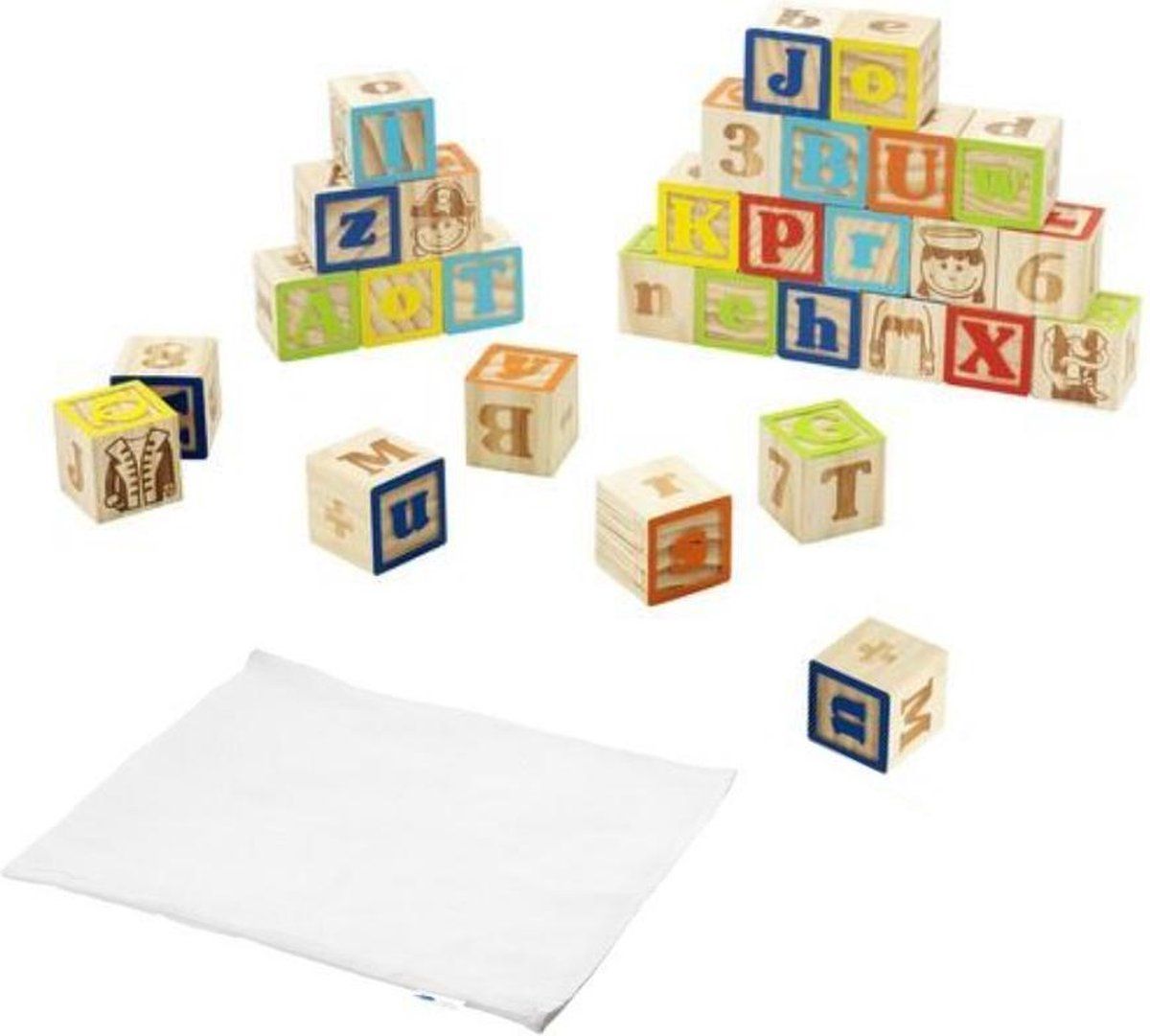 Imaginarium Cuboland - Houten Blokken voor Baby - 30 Stuks - Multicolor