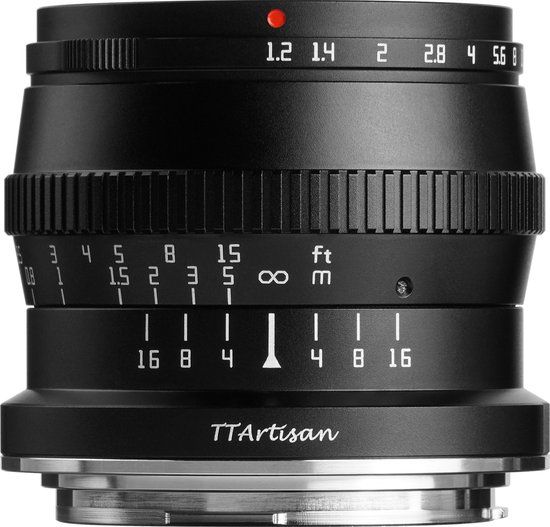 TT Artisan 50mm F1.2 APS-C Lens for Canon RF - Black