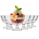 Glasmark KROSNO 1992 Glazen Dessertkommen Gekleurde Ijsschalen Set Van 6 300 ml Dessertglazen Glans Transparantie Pudding Mousse Sorbet Vaatwasserbestendig