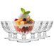 Glasmark KROSNO 1992 Glazen Dessertkommen Gekleurde Ijsschalen Set Van 6 300 ml Dessertglazen Glans Transparantie Pudding Mousse Sorbet Vaatwasserbestendig