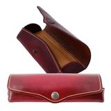 MIKA Unisex brillenkoker rechthoekig bagage - handbagage (1 stuk), rood, 15 x 6 x 3 cm, Rechthoekig