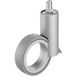 Häfele Roulette pivotante H4820 Capacité de charge 50 kg Roulette de meuble design orientable, tige filetée M10 - Couleur alu