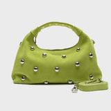 Nunoo Dandy Rivet Suede Vert Cuir