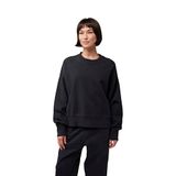 FOX Racing Fox Lady Wordmark Oversized Fleece Crew Black L Sweatshirt, X Women's