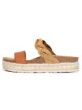 Bayton Muiltjes 'Clarence' beige / bruin / karamel / cognac