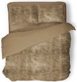 Eleganzzz Dekbedovertrek Flanel Fleece - Gold - 240x220cm