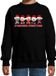 Bellatio Decorations Kersttrui/sweater voor jongens/meisjes - Miauwie Christmas - zwart - Kerst poesjes 110/116