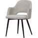 WOOOD Ferdy Eetkamerstoel - Velvet - Pearl - 82x56x58