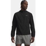 Under Armour Velociti Hooded Heren Hardloopjas - Zwart, Maat XXL