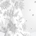 Daisy Kerst nappe - 120 x 180 cm - papier - argent - imprimé feuilles - rectangulaire