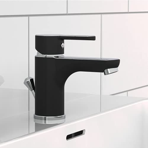 Eisl NI075DINBCR DIZIANI Wastafelkraan Zwart/Chroom