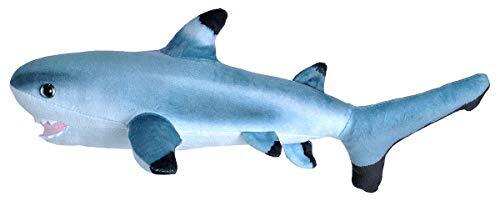 Wild Republic 23413 Pluche dier Living Ocean Mini Kleine zwarte spitse haai, knuffeldier, 40 cm, Multi