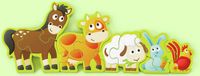 Hape E1628 Puzzelnummers & Farmdieren