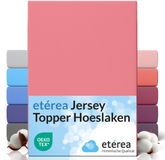 etérea Topper Jersey Hoeslaken 200x220 cm - Roze