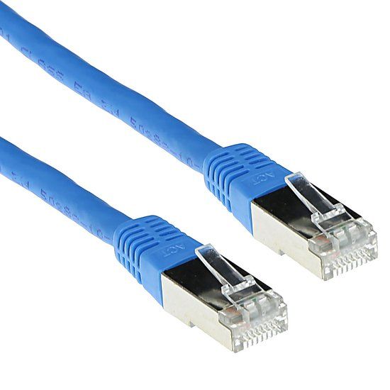 ACT Blauw 3 meter LSZH SFTP CAT6 patchkabel met RJ45 connectoren FB9603