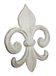 Biscottini Decor in de vorm van een lelie van hout finish antiek wit L 63,5 x D 6,5 x H 48 cm Made in Italy