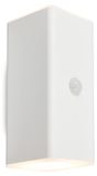 Applique murale LED avec détecteur de mouvement, batterie, protection IP44, blanc, 15,5x6,5x8,5 cm