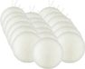 Gerimport Kerstballen 36x stuks - wit kunststof glitters - D5 cm