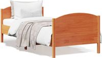 Maison Exclusive - Cadre de lit, marron, 90 x 190 cm