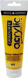 Daler Rowney Graduate Acrylic Paint 120 ml. - Cadmium Yellow (Hue)