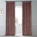HPD Half Price Drapes Verduisterend solide thermisch geïsoleerd raamgordijn 120 x 214 cm handtekening pluche fluwelen gordijnen voor slaapkamer en woonkamer (1 paneel), VPYC-SBO161234-84, rozenbottel
