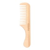 GYADA COSMETICS Haarkam met handvat voor het ontwarren van alle haartypes, antistatisch, splintert het haar niet met ergonomische handgreep van beukenhout