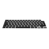 kwmobile siliconen toetsenbordbeschermer QWERTY (Russisch) geschikt voor Apple MacBook Air 13 M5 2026 A3449 - Keyboard cover in zwart