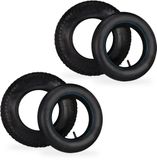 Merkloos Relaxdays kruiwagenband met binnenband - set van 2 - 3.50-8" - luchtband - tot 154 kg