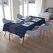 Bonamaison Tafelkleed, Anti-Mold, Sneldrogend, Waterdicht, 100% Polyester Tafellaken, Blauw, 140 x 200 Cm