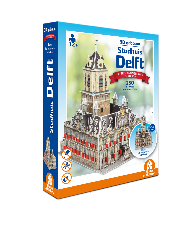 House of Holland 3D Gebouw - Stadhuis Delft (250 stukjes)