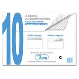 SAM 664922 enveloppen met strepen, 229 x 334 mm, 10 stuks