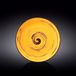 Wilmax WL-669414/A Porselein ronde plaat, geel, 25,5 cm diameter