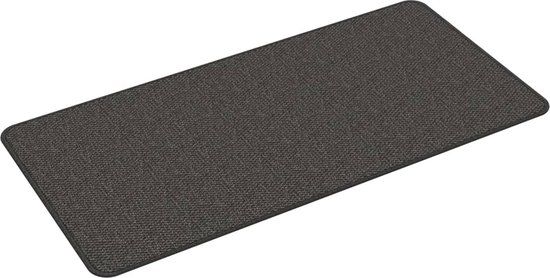 vidaXL Tapijtloper 50x100 cm sisal-look antracietkleurig