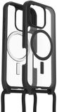 OtterBox React Necklace Hoesje Geschikt voor Apple iPhone 16 Pro | Compatibel met MagSafe | Back Cover met Koord | Clear Zwart