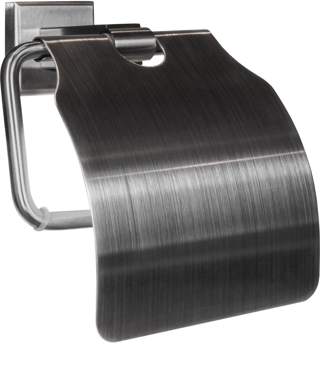 QUVIO Toiletrolhouder - Chroom - RVS - 8,5 x 14 x 15,5 cm
