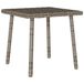 VidaXL Tuin salontafel rechthoekig 40x40x37 cm poly rattan grijs