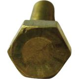 TOOLCRAFT Zeskantbouten M2 10 mm Buitenzeskant DIN 933 Messing 10 stuk(s)