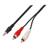 AISENS A128-0148 audio kabel 3 m 3.5mm 2 x RCA Zwart