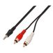 AISENS A128-0148 stereo-audiokabel (3,5 jack, 3 m), zwart