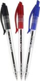Milan P1 Balpen Met Drukknop 1 Mm Blauw/rood/zwart 3 Stuks