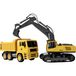 Amewi Pelleuse-camion benne 2-en-1, 1:18 RTR télécommandé, RC enfants dès 6 ans